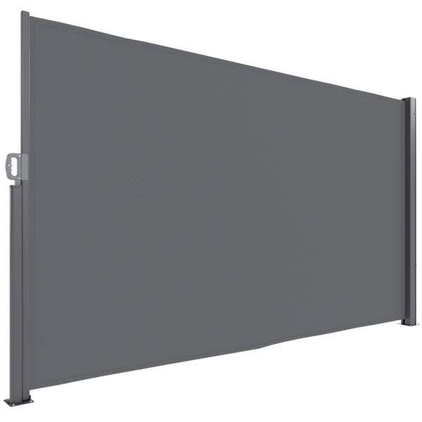 Outsunny 2er-Set Seitenteile für Pavillon 3x3/3x8 m, Seitenwand mit Fenster und Klettverschluss, wasserdicht Seitenwände aus Oxfordstoff, als Windschutz und Sichtschutz für Partyzelt, Schwarz