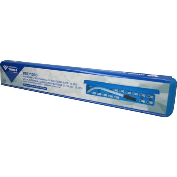 15-piece torque wrench set with case