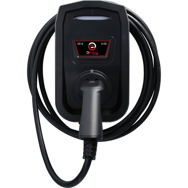 KS TOOLS efuturo Wallbox mit Typ 2 Ladekabel 3 Phasen bis zu 11 kW 16 A 400 V Mode 3 mit RFID Zugangskontrolle ohne Stromzähler - 117.7511
