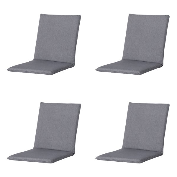 Stuhlauflage Stapelstuhl Oxford grau - Ca. 97x49 cm - 4er-Set