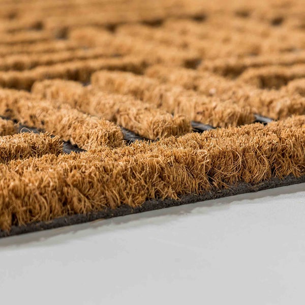 Kokosmatte mit gerippter Struktur