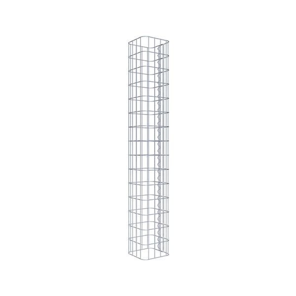 Gabionensäule 22 x 22 cm, MW 5 x 10 cm eckig - Höhe: 1,50 m