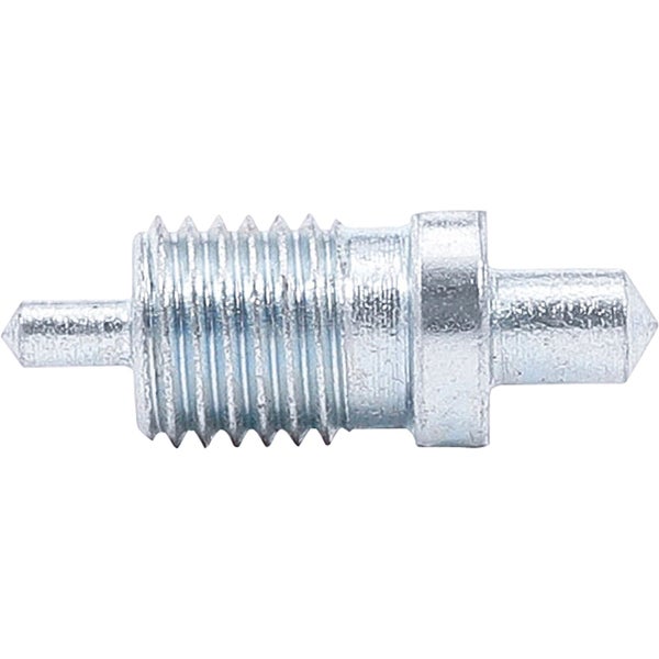 Zentrierspitze aus Metall mit Gewinde für Holzverbindungen.