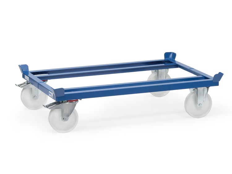 Rollwagen mit Stahlrahmen und vier Rädern