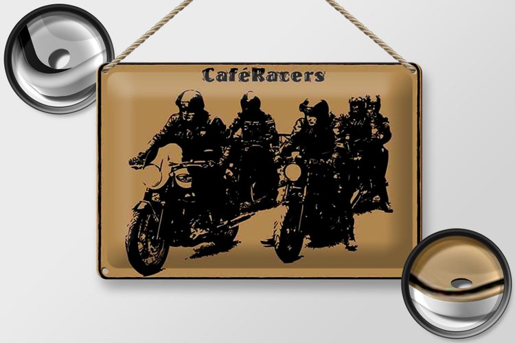Blechschild Spruch 30x20cm Motorrad Cafe Racers motorcycle