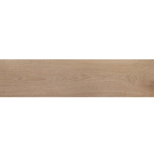 Bodenfliese in Holzoptik aus Feinsteinzeug mit natürlicher Maserung.