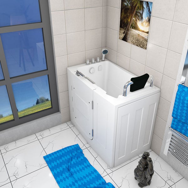 Sitzbadewanne Senioren Sitzwanne Tür S08-TH-A-R 68x110cm