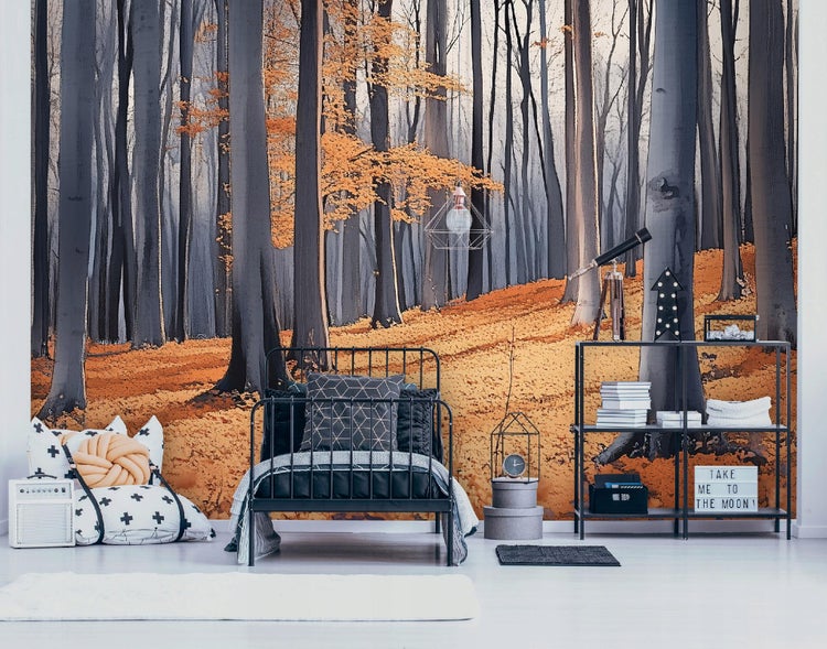 Fototapete Wald Natur Bäume Schlafzimmer Vlies Tapete 350x250 cm