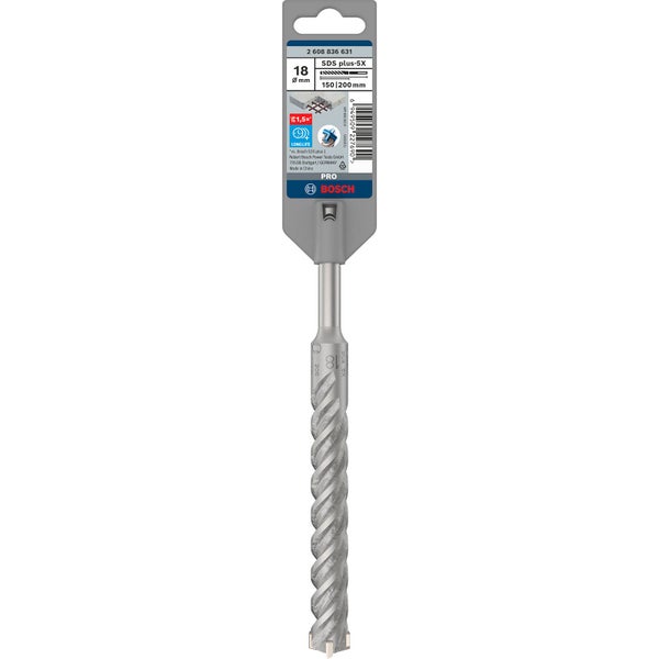 Bosch PRO SDS plus-5X Hammerbohrer 18 x 150 x 200 mm - 2608836631