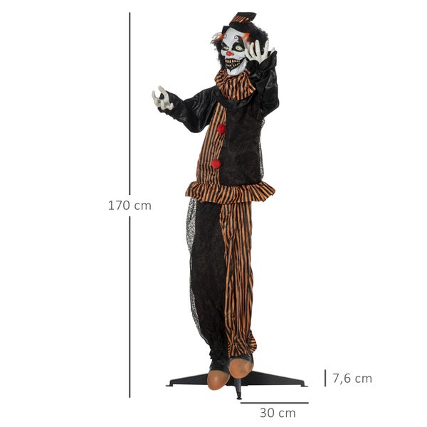 Outsunny Halloween Dekoration, 120L x 20B x 170H cm, Polyester, Mehrfarbig