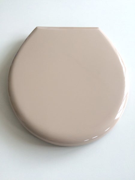Klassischer WC Sitz Bernina beige, Duroplast, passend auf alle Standard WC's