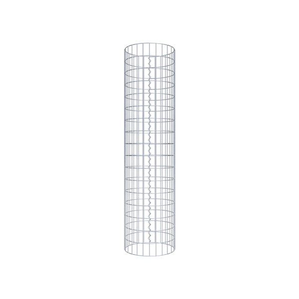 Gabionensäule Durchmesser 42 cm, MW 5 x 10 cm rund - Höhe: 1,70 m