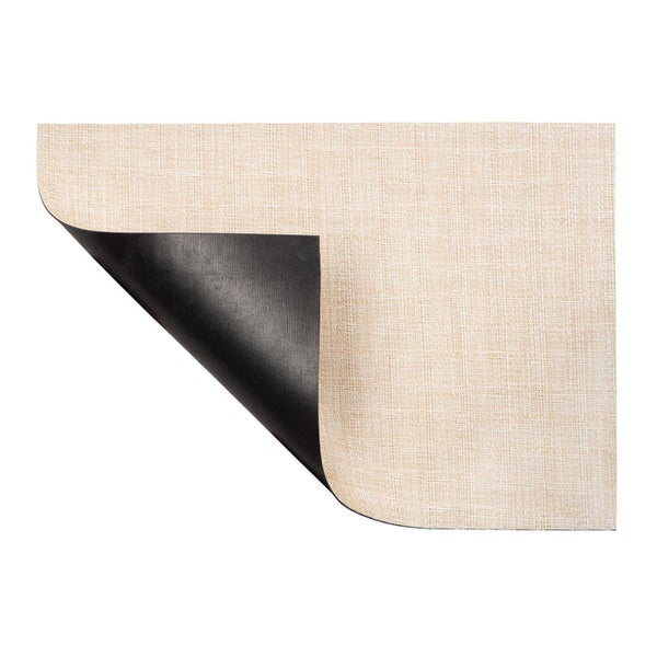 Beige Tischdecke mit dunkler Rückseite