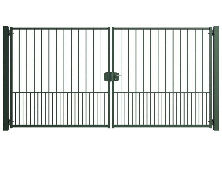 Doppeltor aus Metall für den Aussenbereich