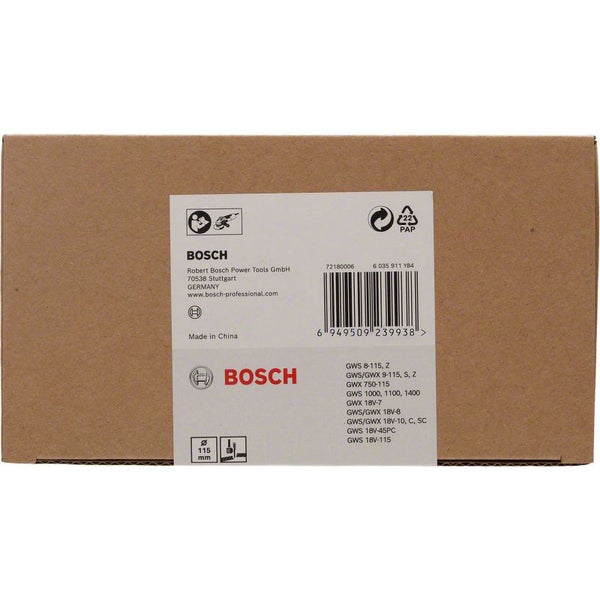 Produktverpackung von Bosch mit Herstellerinformationen und Barcode