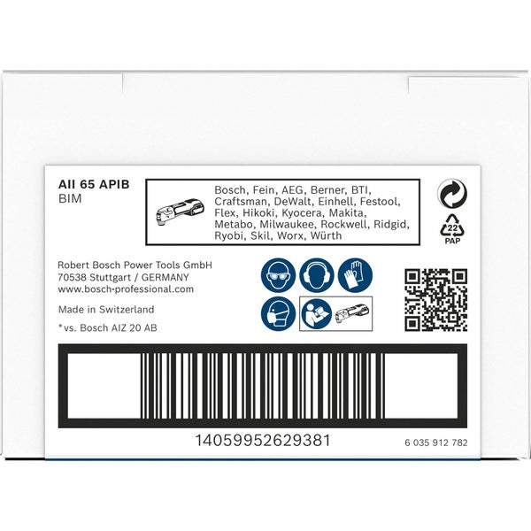 Bosch PRO AII 65 APIB Blatt für Multifunktionswerkzeuge 65 x 40 mm - 2608669081