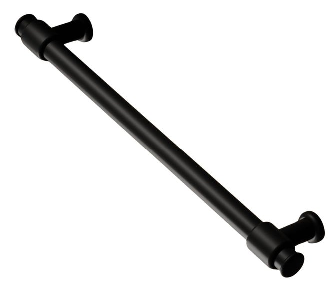 Schwarzer Handtuchhalter aus Metall