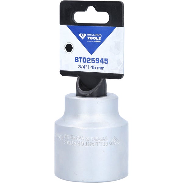BRILLIANT TOOLS 3/4 Sechskant-Stecknuss 45 mm - BT025945