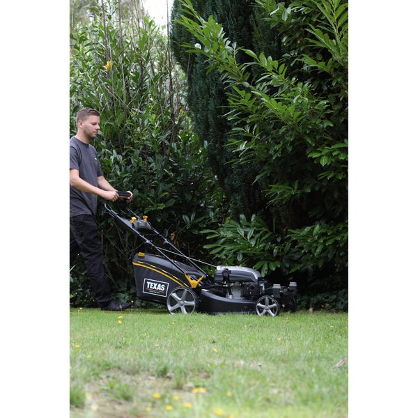 Benzin Rasenmäher Texas ZT 5110TR/WE – 51 cm Schnittbreite, 196 cm³ Motor, Zero Turn mit E-Start, Radantrieb und Mulchfunktion