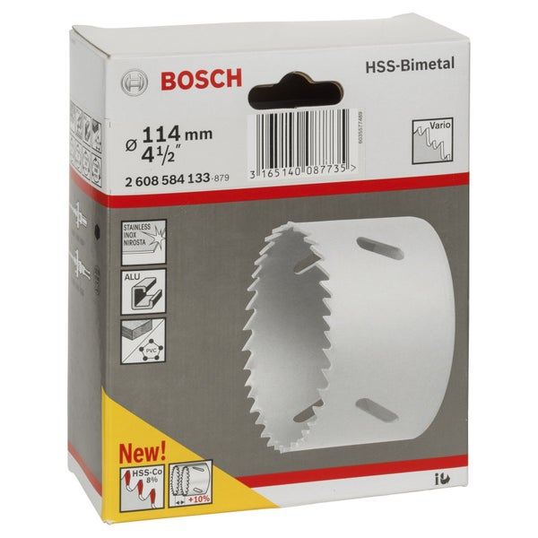 Bosch Lochsäge HSS-Bimetall für Standardadapter 114 mm 4 1/2 - 2608584133