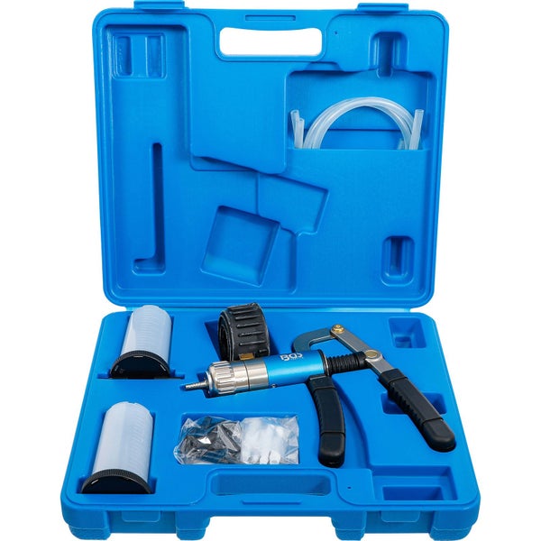 Vakuum-Pumpen-Set im blauen Koffer