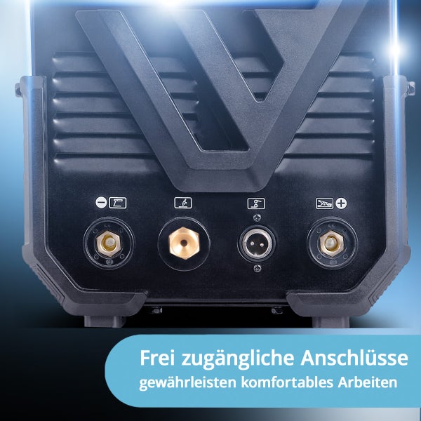 Anschlüsse eines Schweißgerätes