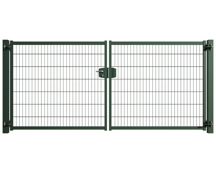 Doppelflügeltor aus Maschendraht für den Gartenzaun