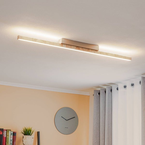 quitani LED Deckenleuchte Zino dimmbar (Modern) in Creme aus Aluminium (1 flammig, ) - Lampe Deckenlampe Flurleuchte