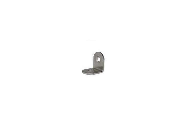 Winkelverbinder aus Metall zur Befestigung von Bauteilen im Heimwerkerbereich.