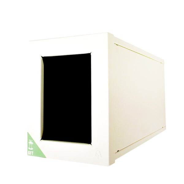 PROREGAL Wertstoffsammler Recycloflex 60 Liter HxBxT 70,5 x 26,3 x 34,3 cm AlumInium Weiß