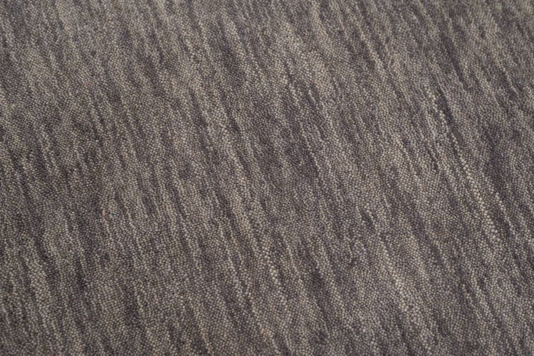 Wollteppich Luxus Designerteppich moderner uni Teppich aus reiner Schurwolle Grau 195x250 cm