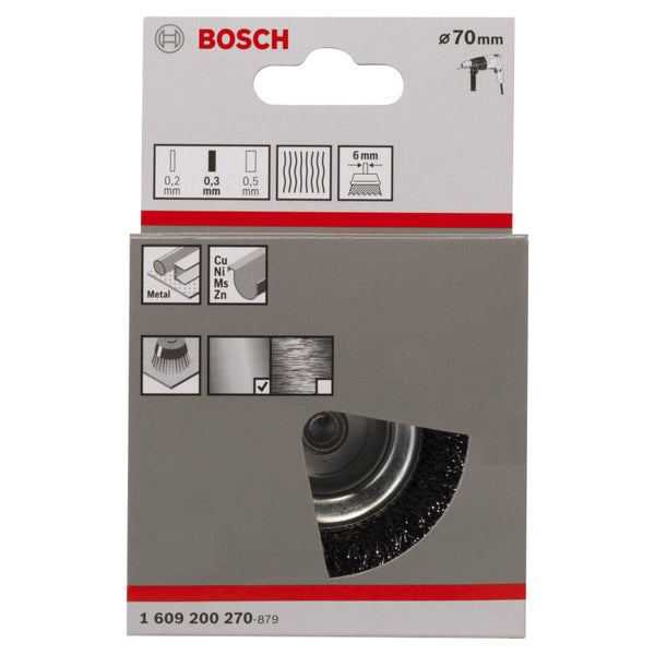 Bosch PRO Metal clean Topfbürste 70 x 0,30 mm gerader Schaft - 1609200270