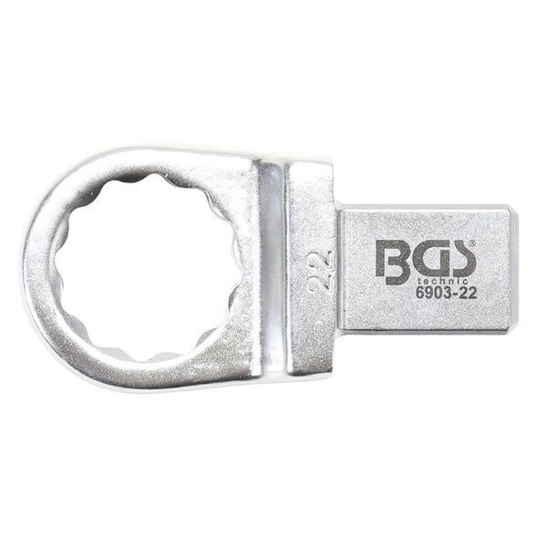BGS Einsteck-Ringschlüssel 22 mm Aufnahme 14 x 18 - 6903-22