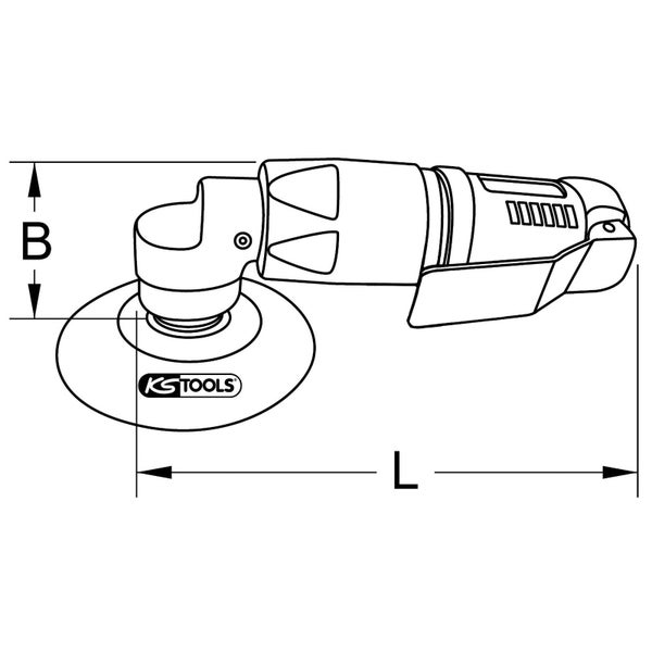 KS Tools Logo Winkelschleifer Schema