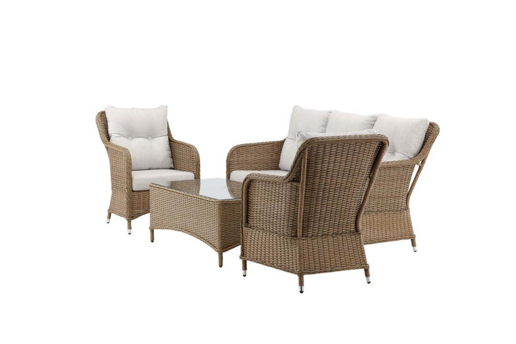Vikelund Lounge-Set 4 Teile natur. 63 X 112 X 45 cm