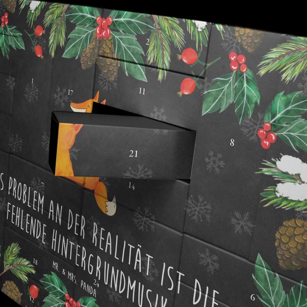 Mr. & Mrs. Panda Befüllbarer Adventskalender Fuchs Gitarre - Schwarz