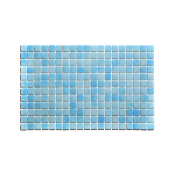 Gepresstes Glasmosaik auf Netz für Badezimmer und Küche 32.5cm x 51.5cm - Caribbean Pool