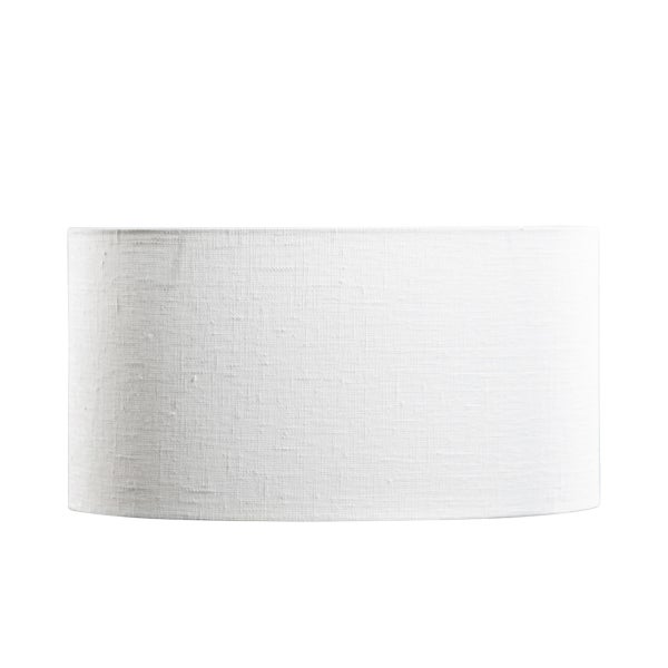 Weiße ovale Leinenlampe 35/23/18