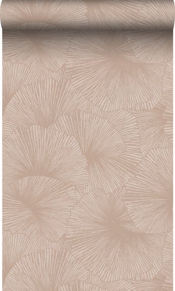 Origin Wallcoverings Tapete 3D Muster Blätter Altrosa - 50 x 900 cm - 348009