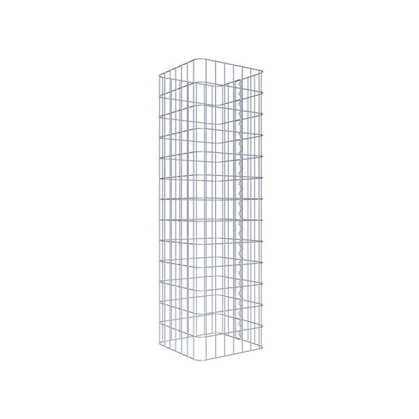 Gabionensäule 37 x 37 cm, MW 5 x 10 cm eckig - Höhe: 1,30 m