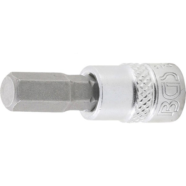 BGS Bit-Einsatz Antrieb Innenvierkant 6,3 mm (1/4) Innensechskant 9/32 - 2746