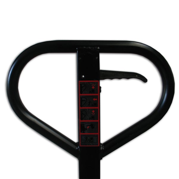 Deichsel einer Ameise mit Hinweisen zur Bedienung