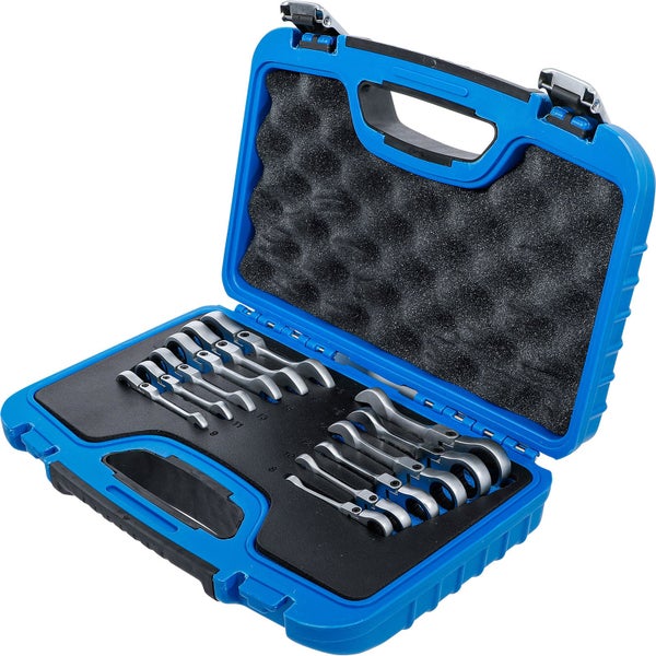 Ratschenschlüssel Set in einem blauen Werkzeugkoffer
