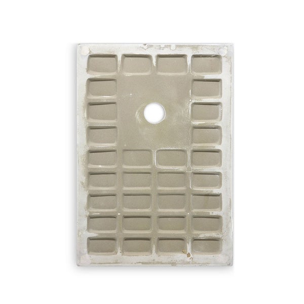 Duschplatte aus Harz 150x80 weißer Steineffekt