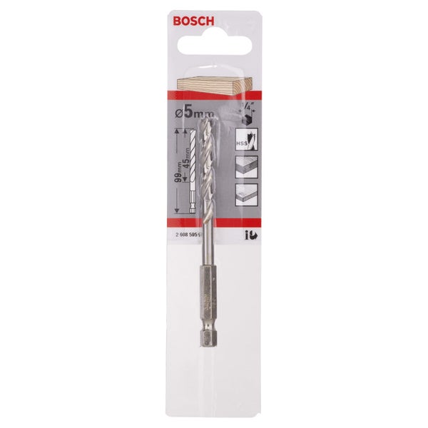 Bosch Metallbohrer mit 5 mm Durchmesser