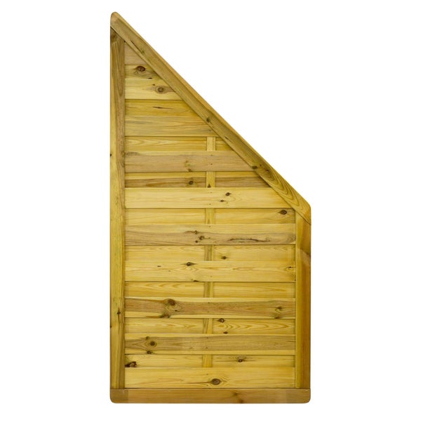 Holztür für Gartenzaun mit dreieckigem oberen Abschluss