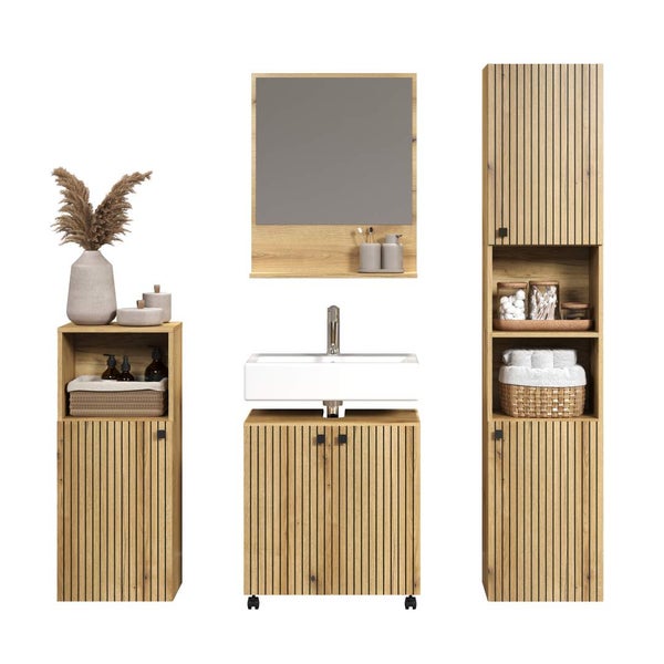 PureBliss Badmöbelset Eiche dekor. 160 X 40 X 190 cm