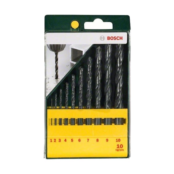 Bosch Metallbohrer-Set HSS-R, 10tlg. - 2607019442