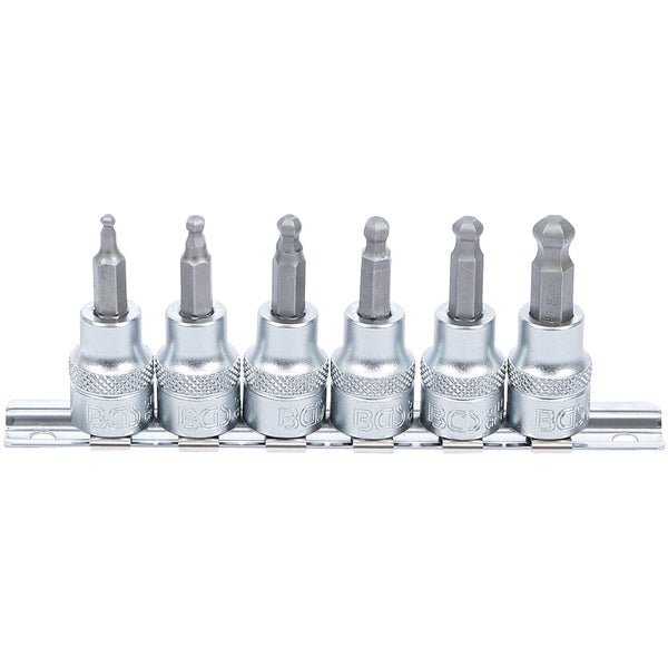 BGS Bit-Einsatz-Satz Antrieb Innenvierkant 10 mm (3/8) Innensechskant mit Kugelkopf 3 - 8 mm 6tlg. - 5109