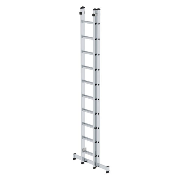 PROREGAL Sprossen-Schiebeleiter 2-Teilig mit Traverse 2 x 10 Sprossen